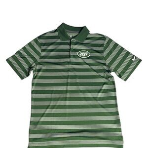 New York Jets Nike Dri-FIT Polo Shirt Men’s Size M Green NFL On-Field Gear